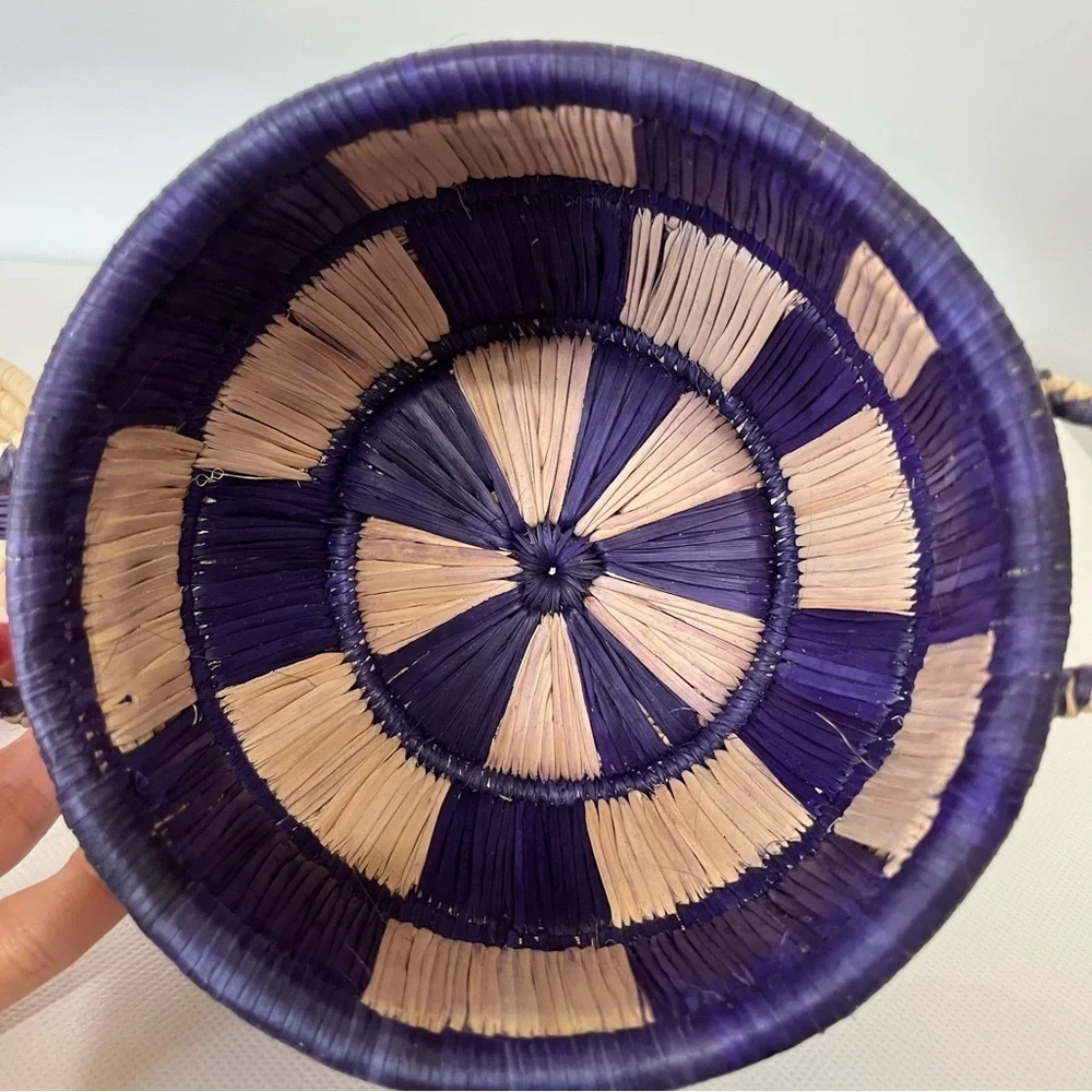 Vintage Hand Woven Tribal Basket